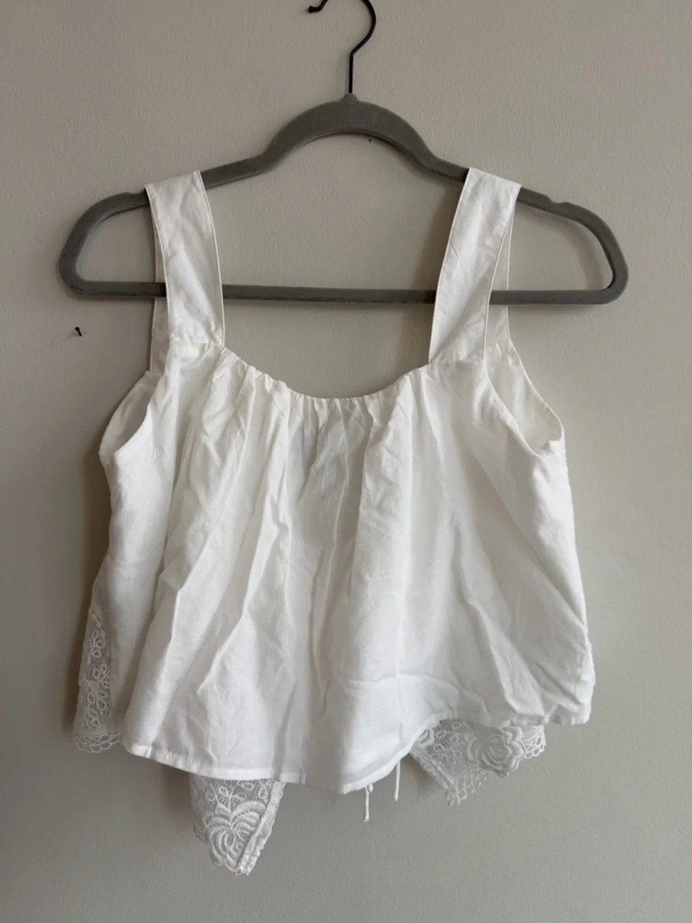 Cosette Embroidered Tie Top & Pant Set - Off-White - Picture 6 of 11